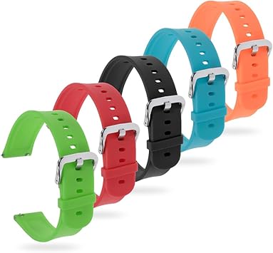 Zacro 5Pcs 20mm Reemplazo de Correa de Amazfit Bip Multicolor ...