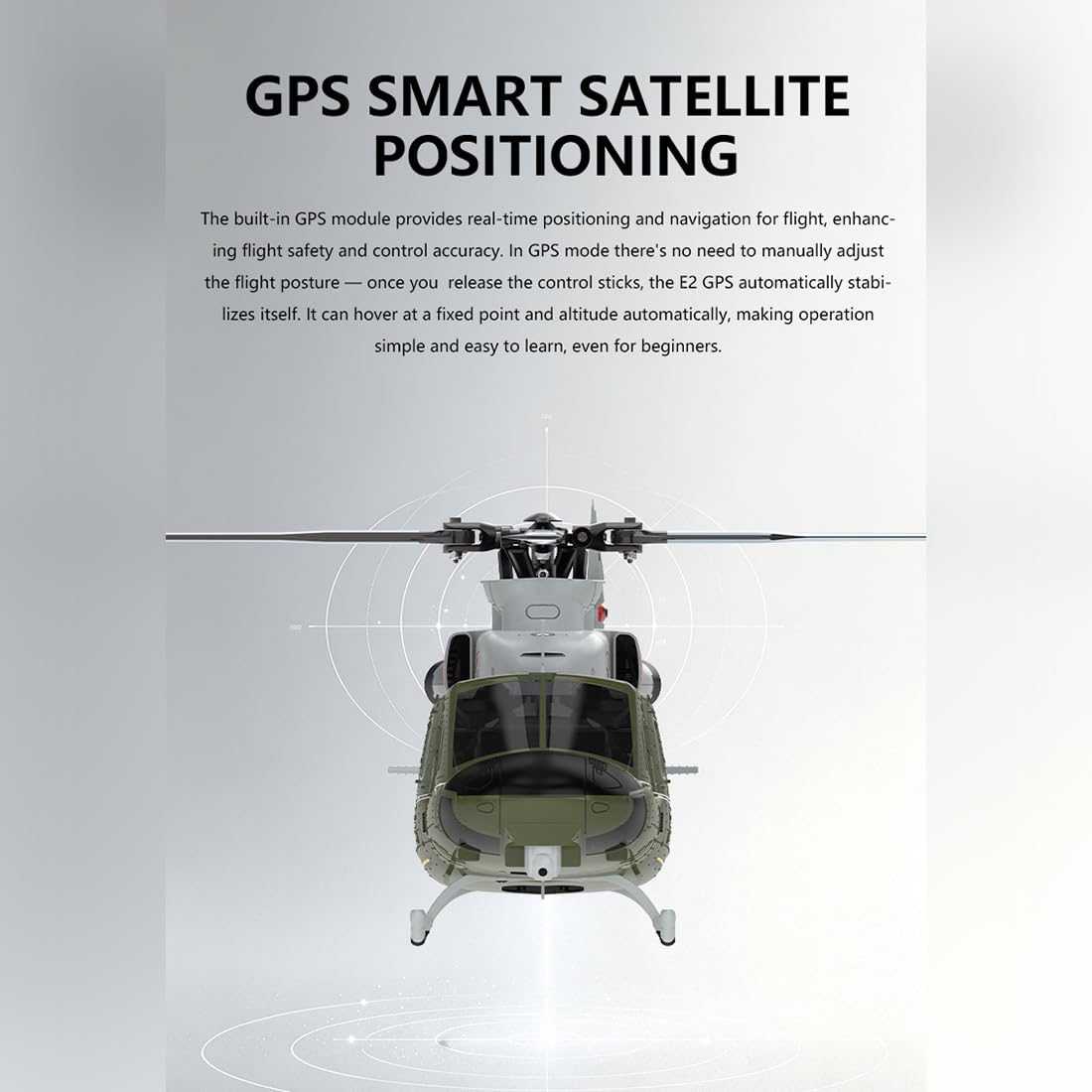 GOOSKY E2 UH-1Y RC helikopter dla dorosłych, 2,4 G, 6 CH, podwójny, bezszczotkowy DD, akrobacyjny helikopter RC, GTS, sterowanie lotem, tryb 1/2, statek powietrzny, prezenty RTF