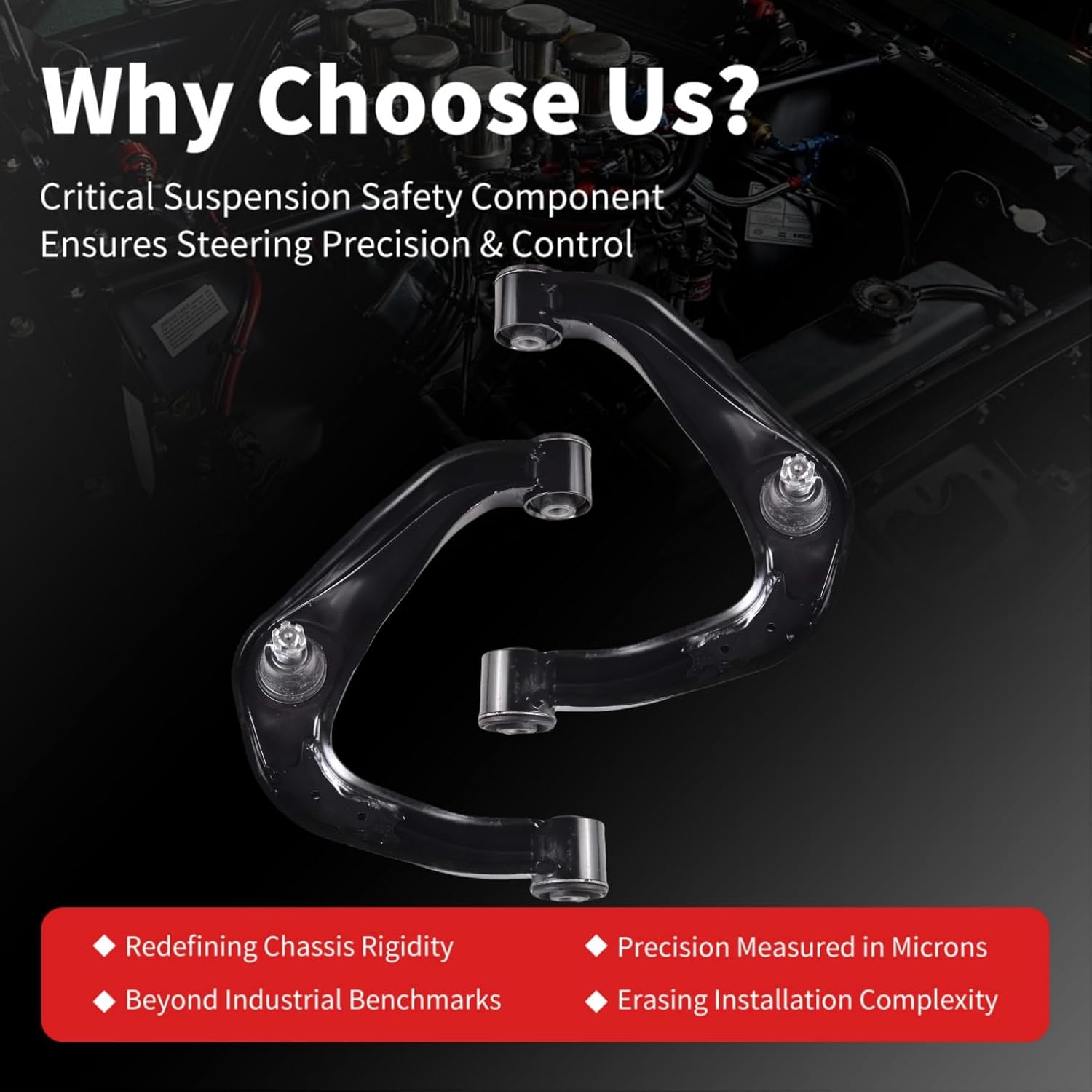 2PCS Front Upper Control Arm and Ball Joint Assembly Compatible with 2005-2015 NISSAN XTERRA 2005-2019 FRONTIER 2005-2012 PATHFINDER K621245 K621246