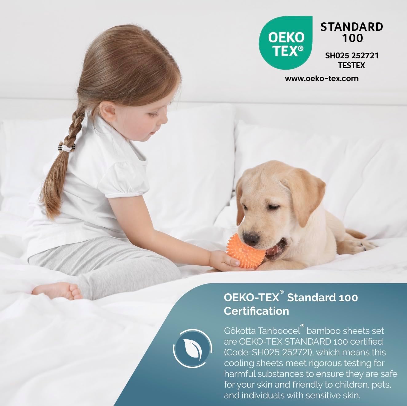 GOKOTTA 6-Pcs Queen Sheet Set: 18"-24" Extra Deep Bed Sheets with Elastic Corner Straps and Pillowcases - Rayon Derived from Bamboo - 300 High Thread Count Ultra Soft Hotel Luxury Sateen Weave - Image 5