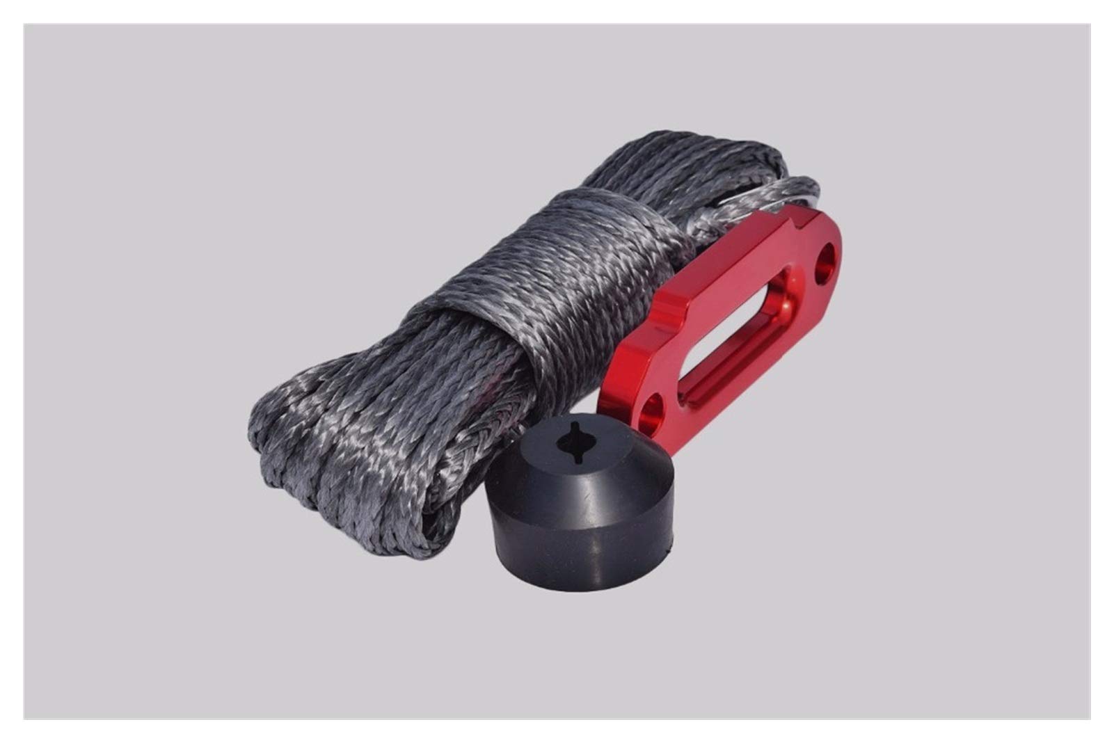 Lina Syntetyczna, 6mm * 15m Grey ATV Winch Linia Dodaj atv korzyczkę, syntetyczną linę wciągarką, kabel winch Kevlar