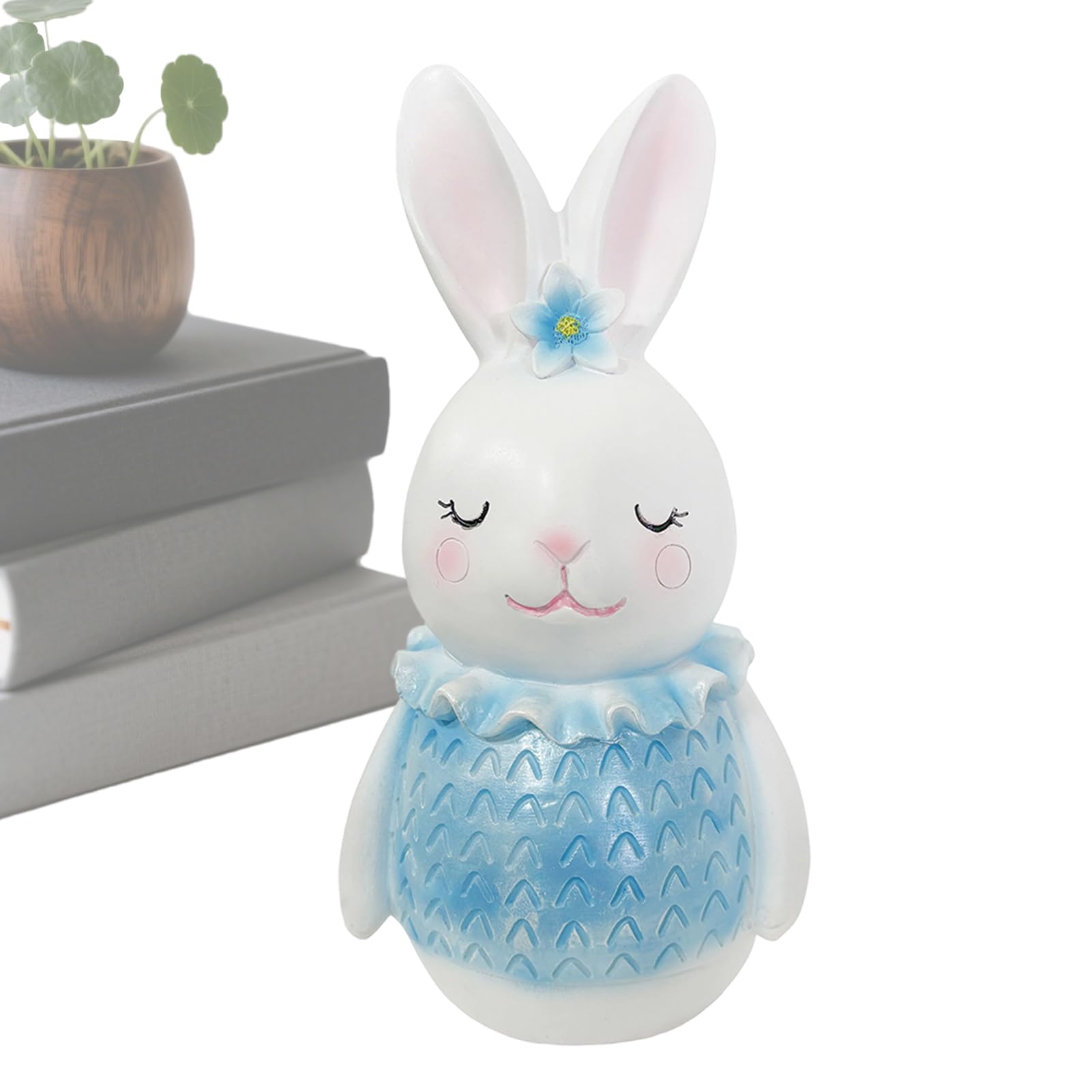 Figurines de lapin compactes pour égayer un espace sombre sans encombrer le mobilier