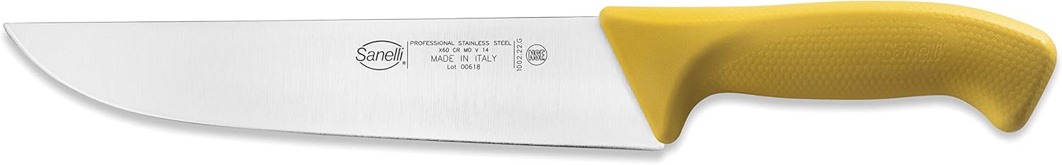 Sanelli Ambrogio - coltello francese lama da cm 18, 20, 22, 24, 26 rosso