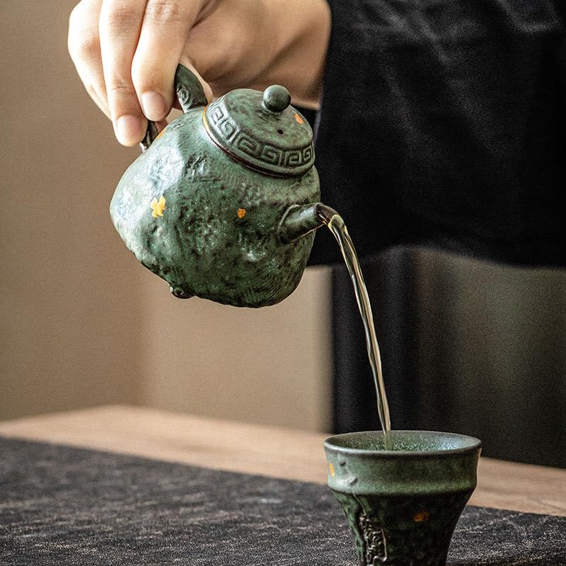 Théières Théière rétro Faite à la Main, théière Japonaise, Pot à Lait de Salon, cafetière Simple Theiere Fonte