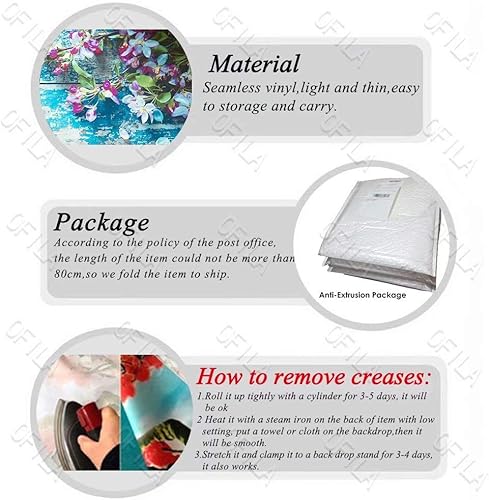 Miniatura 6 de OFILA Telón de fondo de madera de 8 x 6 pies, telón de fondo de madera para fiesta, fondo de fotos rústico, sesión de fotos de bebé, telón de fondo