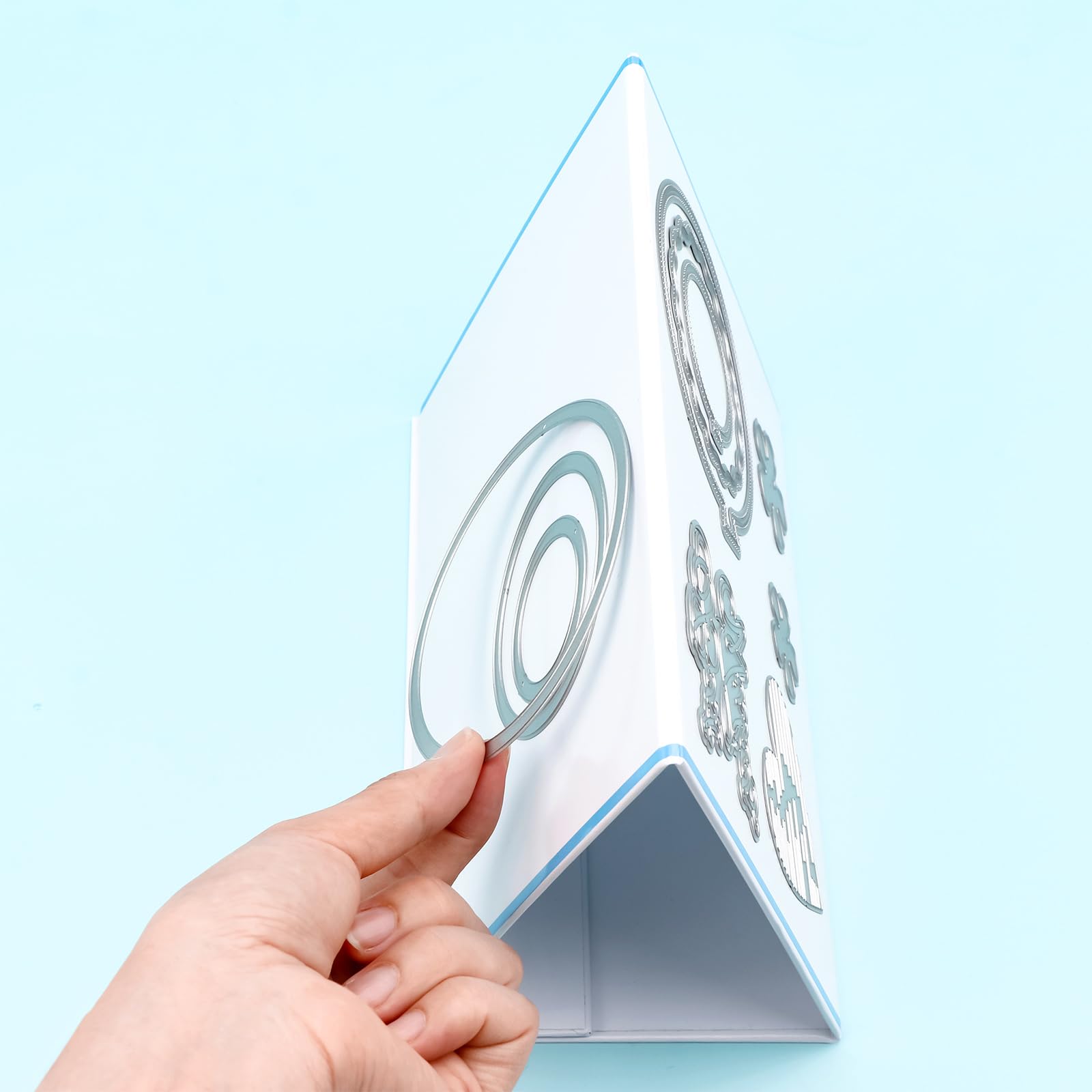 Set di 4 supporti magnetici per fustelle, superficie magnetica su entrambi i lati, pieghevole, verticale e supporto, per fustellatura e organizzazione fatti a mano, 21,1 x 30 cm/16,5 x 21,1 cm