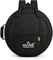 Bag Tripla Pratos 22 Groove Super Luxo Nylon 600D Impermeável Divisórias Espuma Alta Densidade