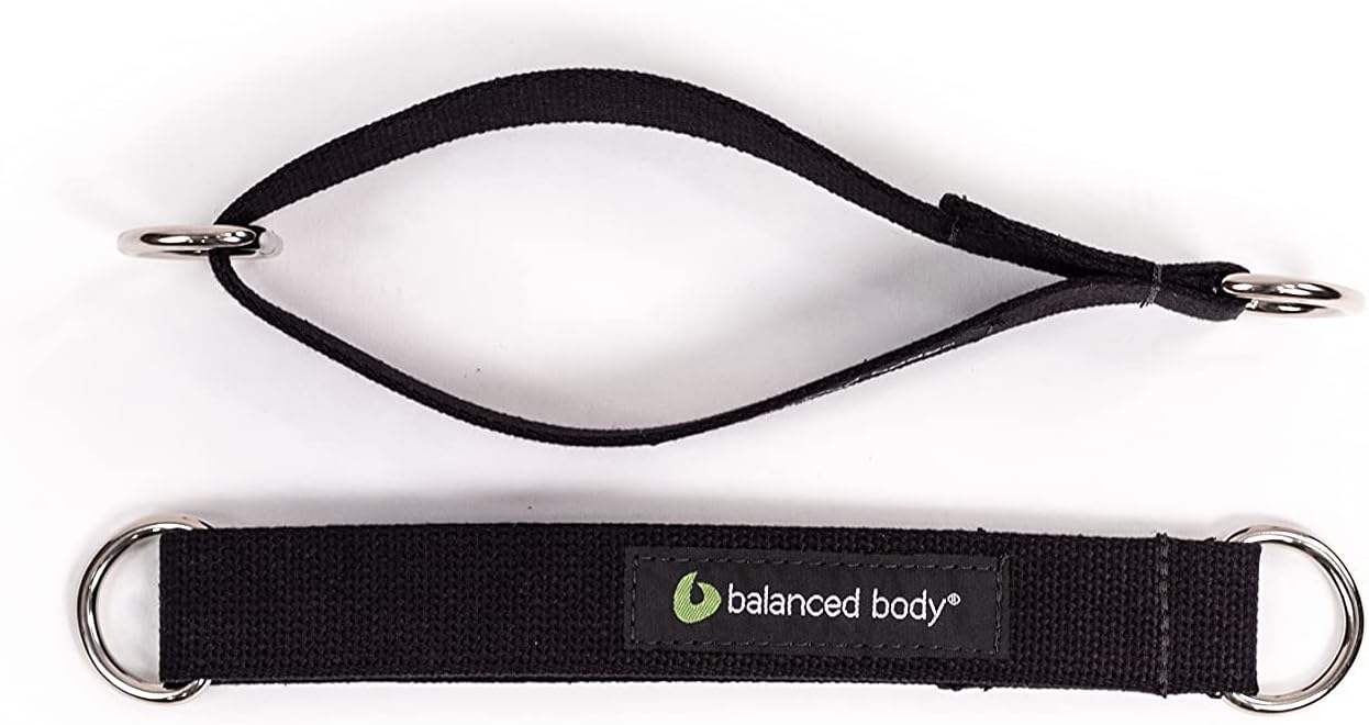 Balanced Body Double D-Ring Loop Handles for Reformer Pilates Workouts, Reformer Accessory, Padded or Cotton Loops, 1 Pair
