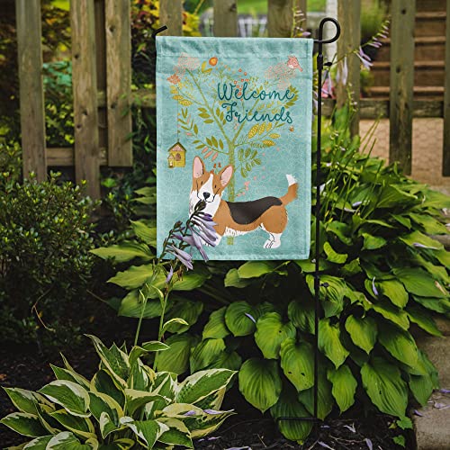 Drapeau de jardin Corgi tricolore Caroline's Treasures en tissu premium - 3