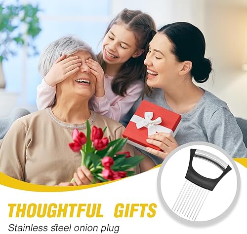 Miniatura 6 de 2025 Nuevo soporte para rebanar cebolla de acero inoxidable, soporte de cebolla para rebanar, cortador de verduras de limón, herramienta auxiliar