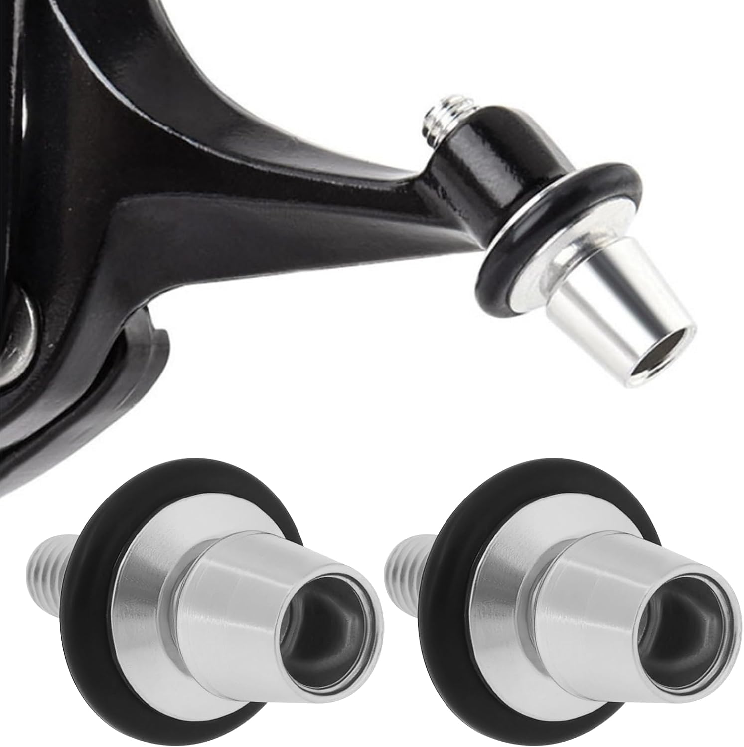 4Pcs Bicycle M6 V-Brake Lever Adjuster Bolt Aluminum-Alloy Compatible with Shimano Compatible with Dia Compe Compatible with Campagnolo