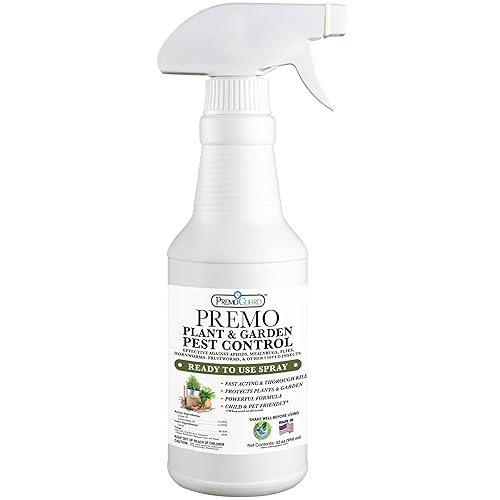 Premo Guard - Spray para control de plagas para plantas y jardines, 32 onzas, mata pulgones, ácaros, mosquitos, moscas blancas, escarabajos, orugas disponible en Yaxa Peru