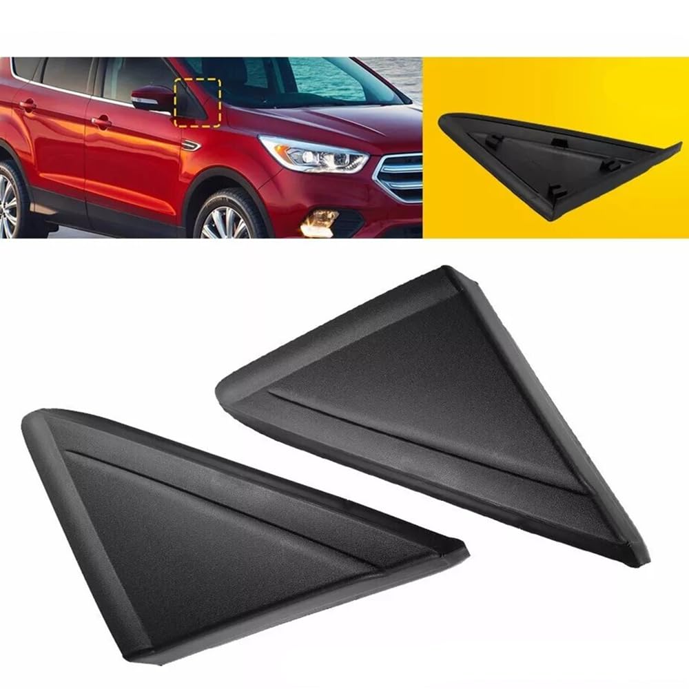 Photo 1 of 1 Pair Car Rearview Triangle Molding Cover Trim for Ford Escape 2013 2014 2015 2016 2017 2018 2019 (1 Pair)