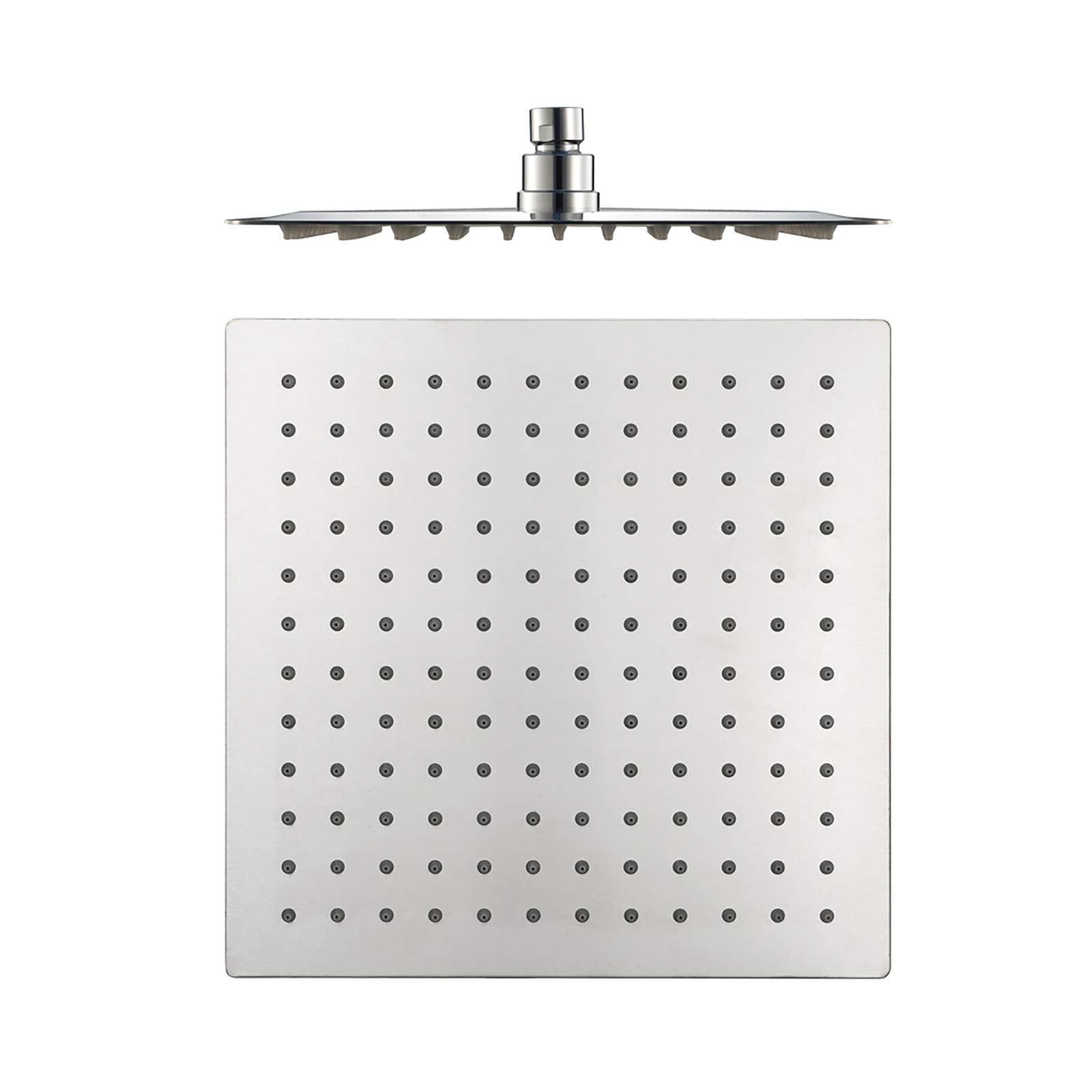 Duchas de Mano Cabezales Cromados Cuadrados Acero Inoxidable 304 Lluvia Grande Alta Presión Cabezal de Ducha Fijo Ultrafino Rosca Universal G1/2 I Araña