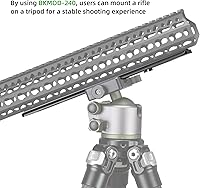 Vista 6 de FANAUE Placa Adaptadora de Montaje para Trípode con Carril Keymod BKMOD-240 con Tornillos de Seguridad, para Cabezal Esférico de Trípode, Compatible
