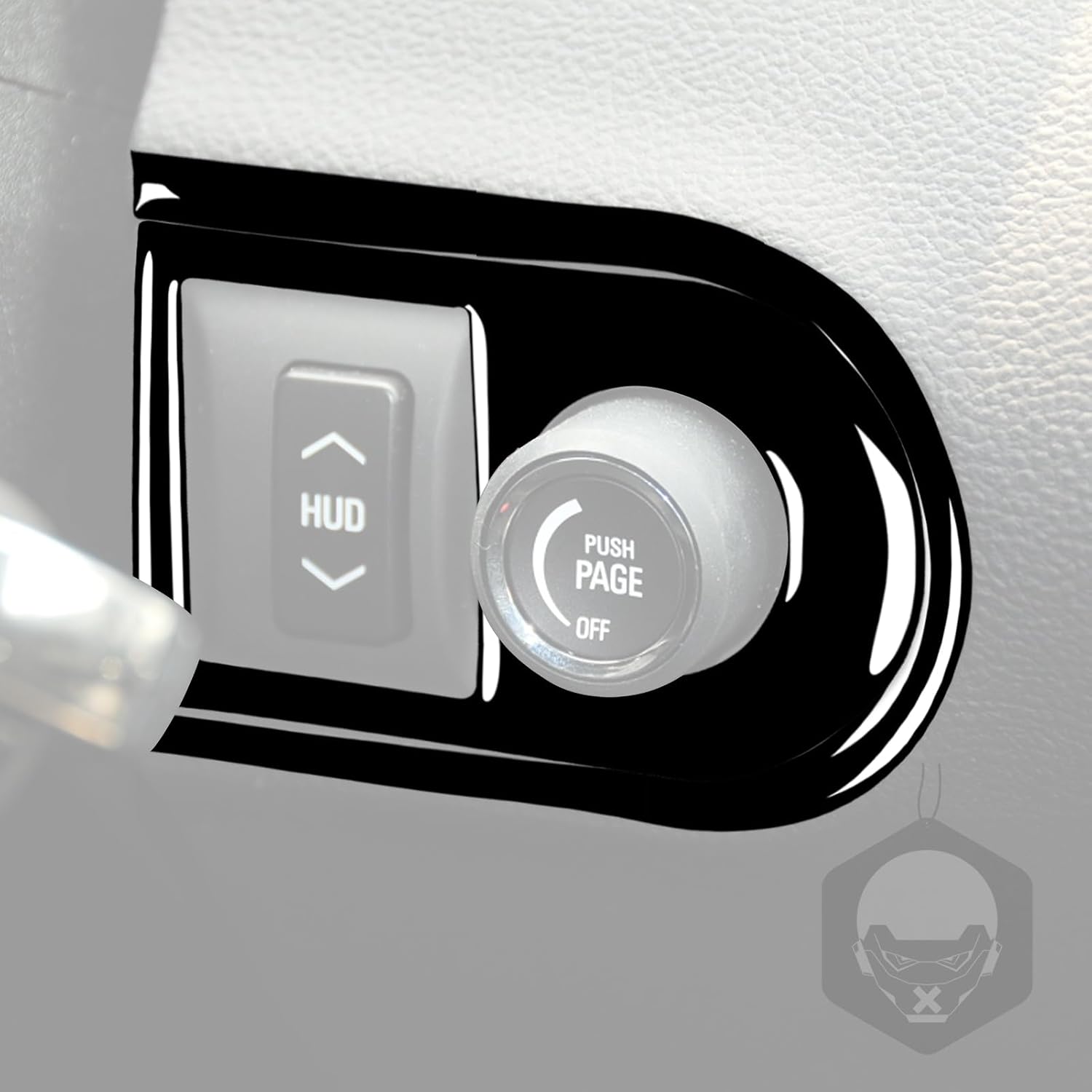 Car Dashboard Headlight Switch Decal Right Side Sticker Kit Compatible with Chevy/Chevrolet Camaro 2010-2015 2011 2012 2013 2014 Glossy Piano Black Interior Trim Accessories Decor - B 3PCS