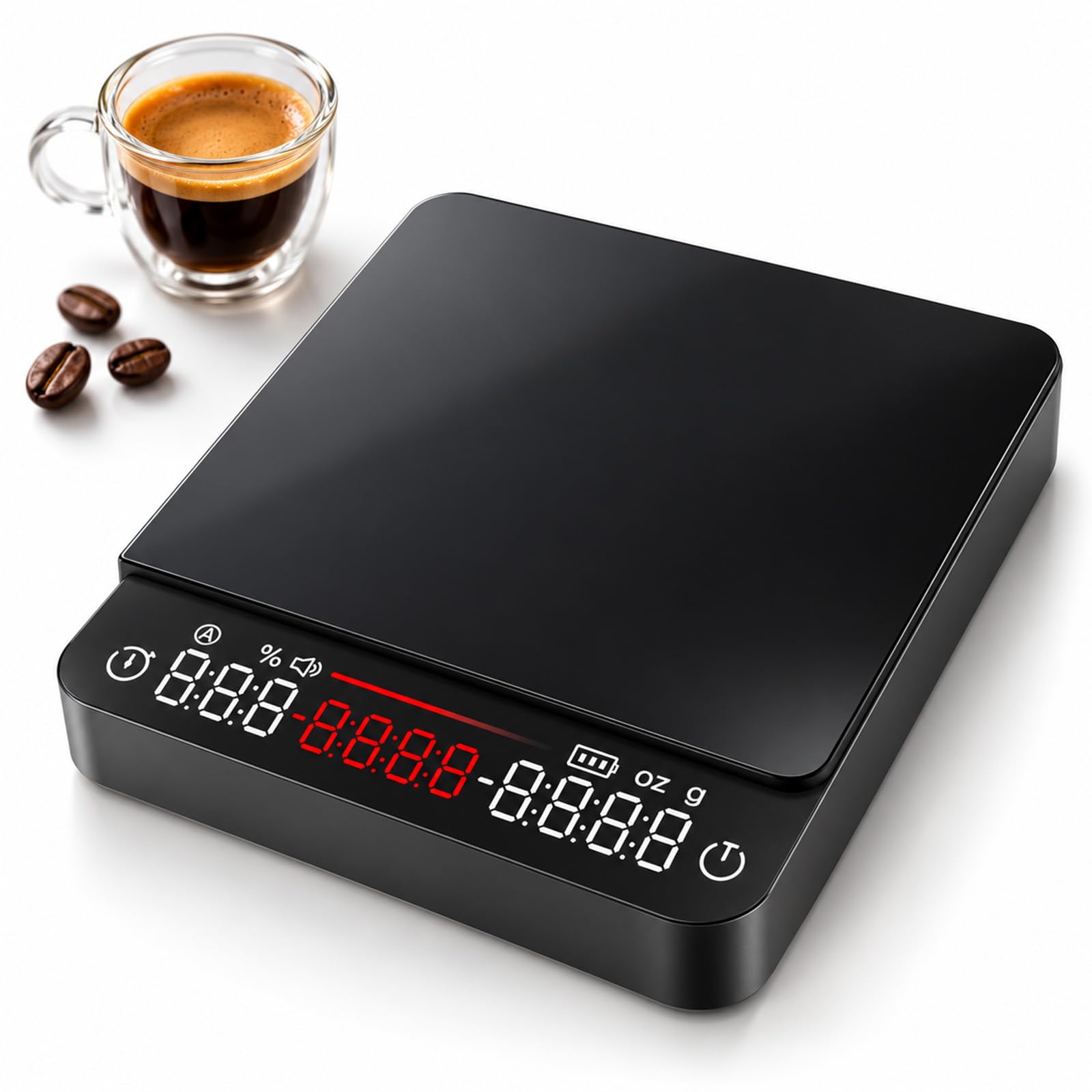 Mini balance à café rechargeable USB-C avec minuterie