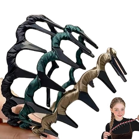 3 PackVintage High Cranium Artificial Hairband, 2025 New Hairbands for Girls, Decorative Hair Accessories Gifts (Satin, One size fits all)