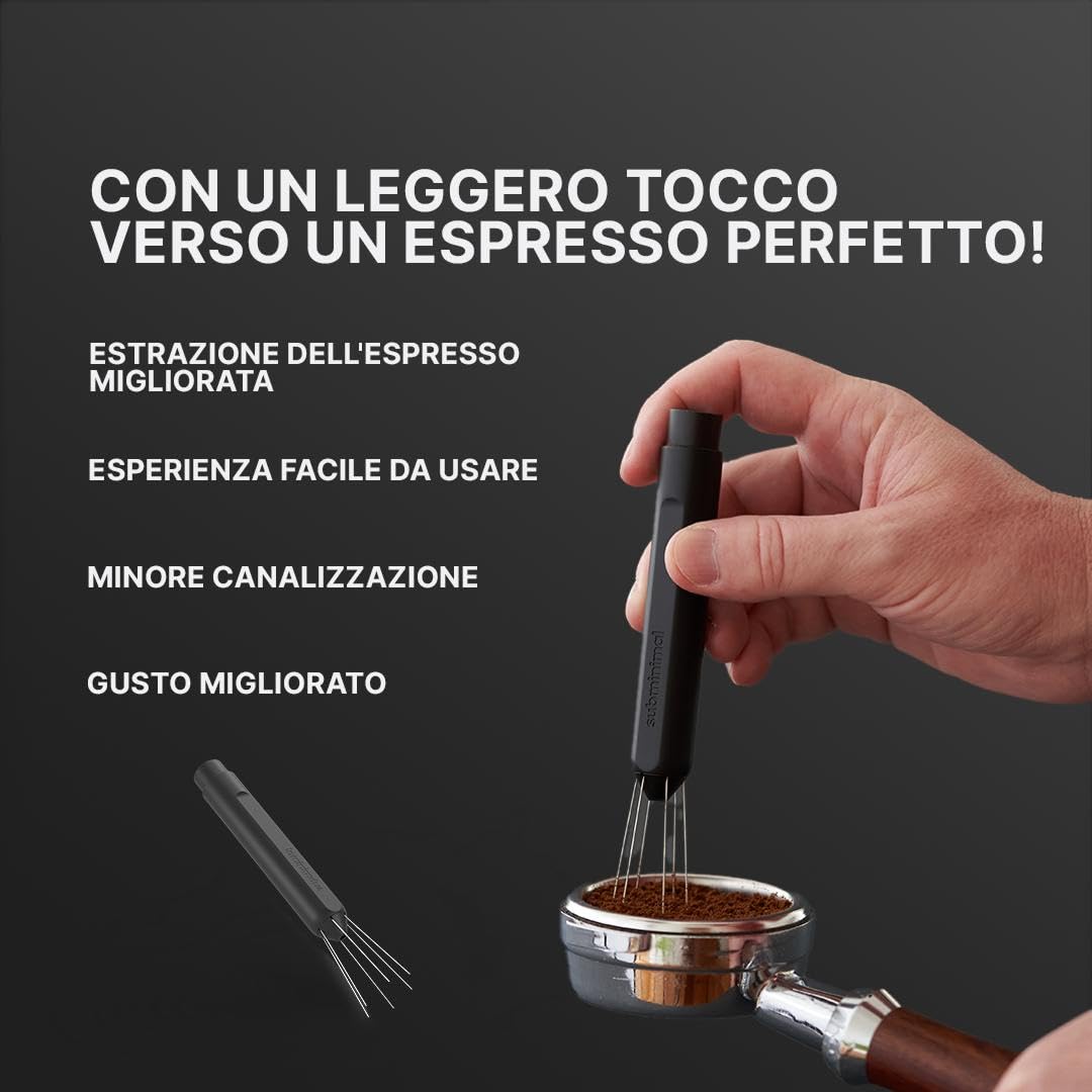 Subminimal WDT Tool, Strumento per la Distribuzione del Caffè, Ago Retrattile per Preparazione Espresso, Design Intuitivo e Sicuro, Cose utili per la Casa