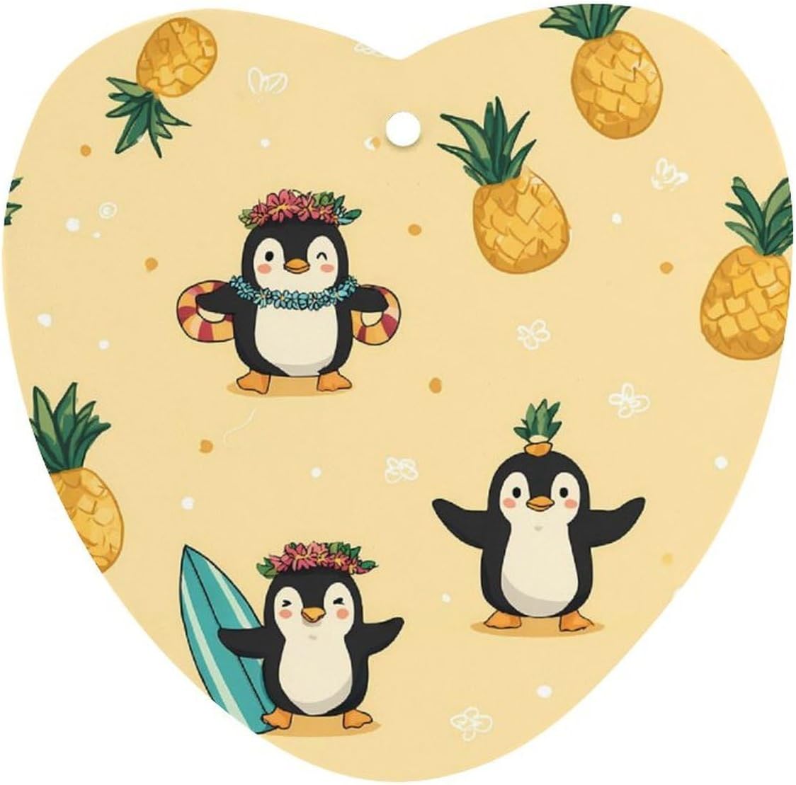 Cute Penguins Car Air Freshener Cute Hanging Aromatherapy Tablets for Car Home Love form