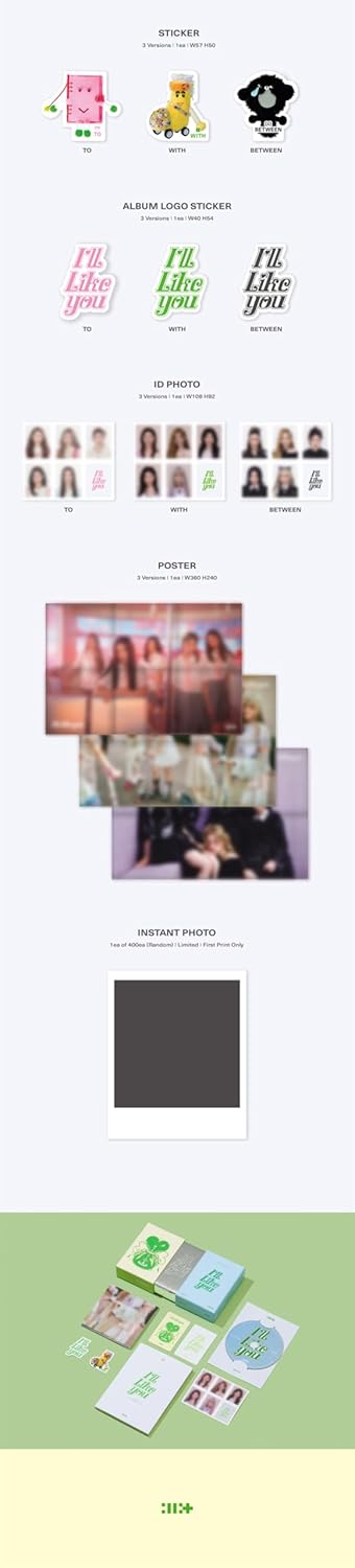 [WEVERSE POB Exclusive] ILLIT I'll Like You 2nd Mini Album with Tracking (Full 7 Set(3Standard+3GLLIT+1Weverse))