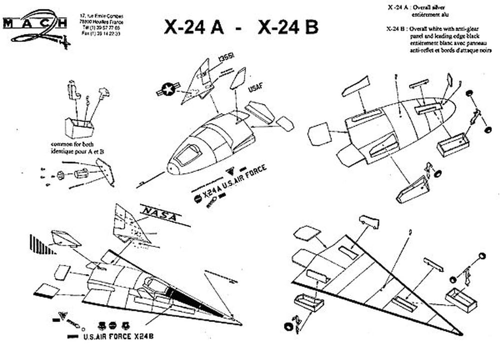 MACH 2 1/72 X-24A & X-24B ．他、2点セット、プラモデル Amazon | マッハ2 1/72 マーチン X-24A/X-24B 各1キット入り
