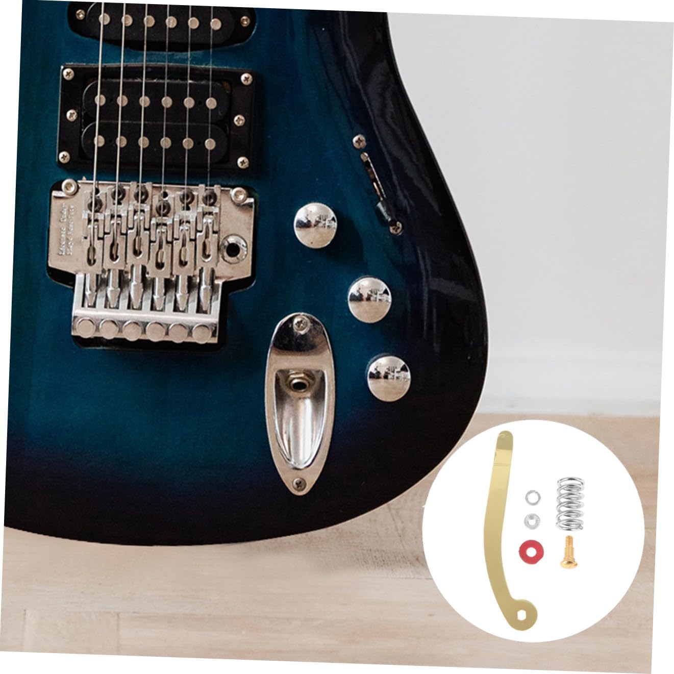 SHOWERORO 2pcs Replacement Guitar Tremolo Bridge Tailpiece Compatible Accessory for Electric Guitars for Upgrading Old Parts