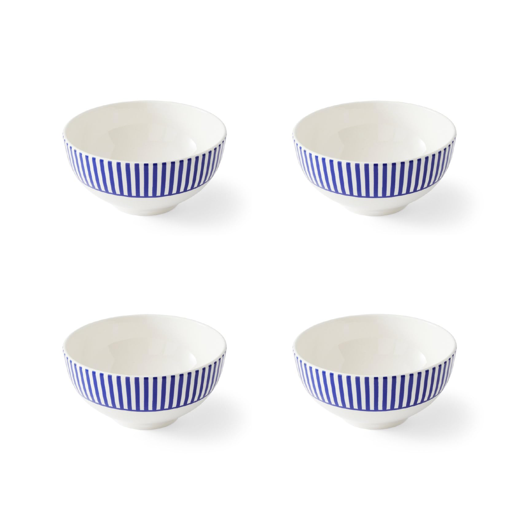 Spode Set Of 4 Steccato Cereal Bowls Unisex Blue