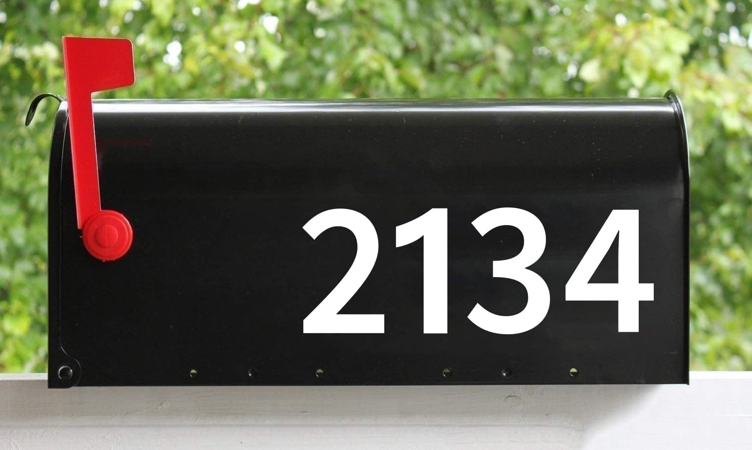 Superflash Self Adhesive Number Stickers, Premium Reflective Mailbox Numbers, Waterproof Number Stickers for House, Outdoor Garbage Can, Cars, Door (4 inch)