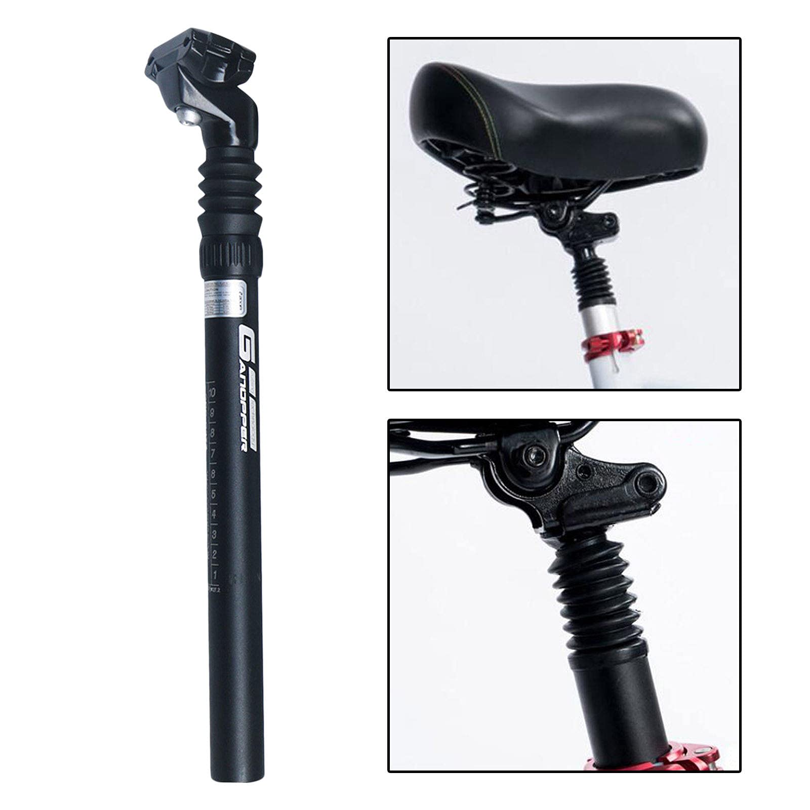 Sharplace Anti-Rost Fahrrad Federung Sattelstütze Stoßdämpfer Dämpfer Sattelstütze 25,4 27,2 28,6 30,4 30,9 31,6 mm Mountain Road Fahrrad Sattelstange Stützrohr