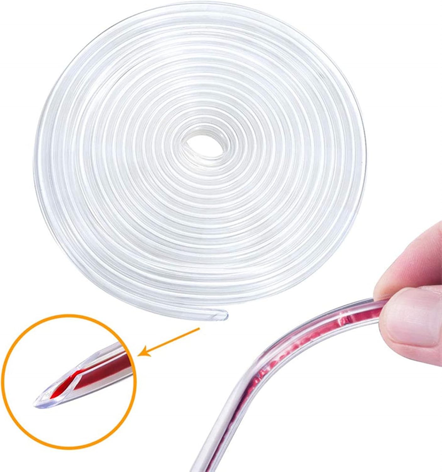 SJ 16Ft (5M ) Car Door Edge Guard Door Edge Guard Trim Car Edge Trim Rubber Seal Protector Guard Strip For Cars Edges (Clear)