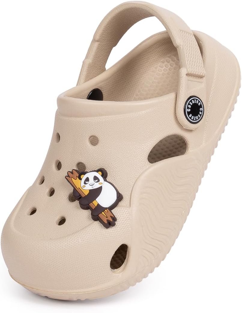 Casazoe Toddler Boys Girls Cute Garden Clogs Kids Slip On Water Shoes EVA Lightweight Summer Slipper Slides Baby Comfort Sandals Children Outdoor Shower Beach Pool Play Shoes