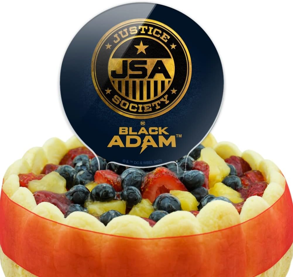 Acrylic Black Adam Justice Society Cake Topper Party Decoration for Wedding