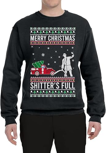 Miniatura 3 de Wild Bobby Merry Christmas Shitter's Full Funny Ugly Christmas Sweater Crewneck Graphic Sweatshirt