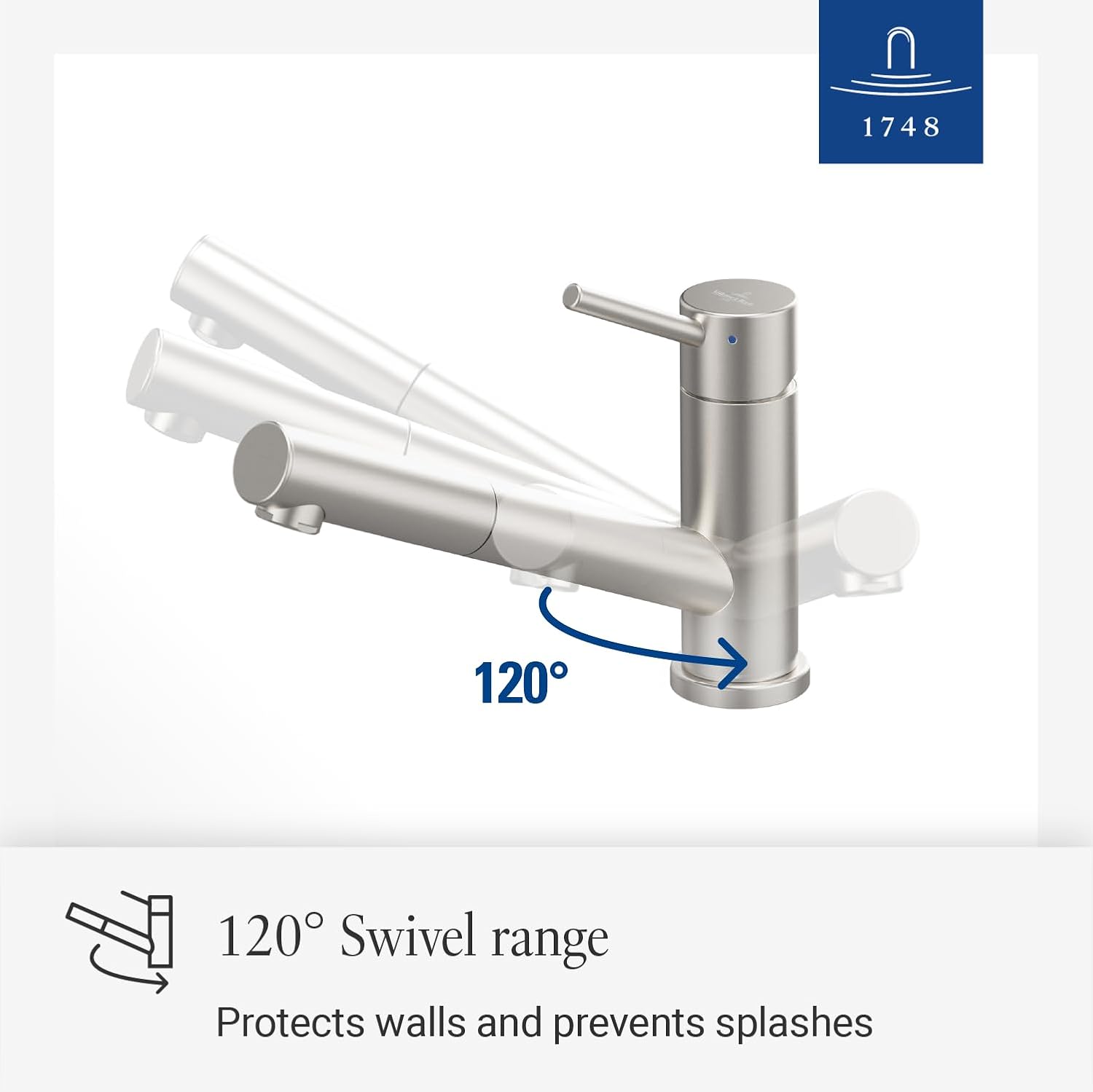 Villeroy & Boch Como Shower 925200LC Single-Lever Sink Tap Solid Stainless Steel