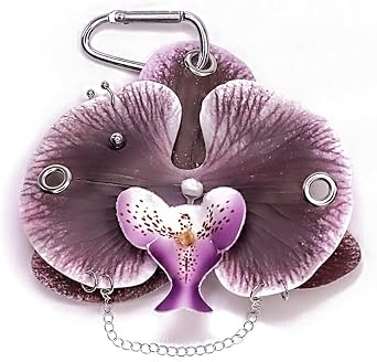 OCOUYVD Artificial Flower Keychains, Kawaii Y2k Handbags Decoration Accessories Keychain Car Keys Large Keychains for Women
