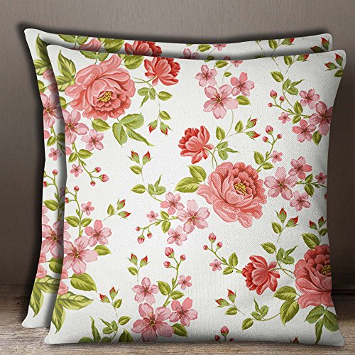 Coussin fleur blanc 18x18 pour décorer un canapé de salon moderne - 3