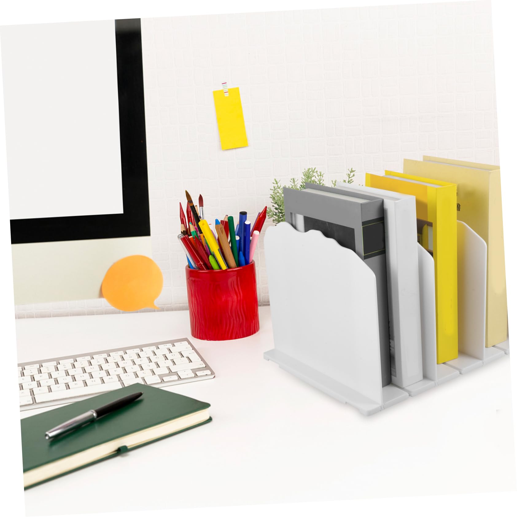 OUNONA Estante Organizador De Bolsos Estantería De Escritorio White Clasificador para Bolsa De Obsequio Separador De Armario Organizador para Bolsa De Compras para Cuarto De Baño o Sala