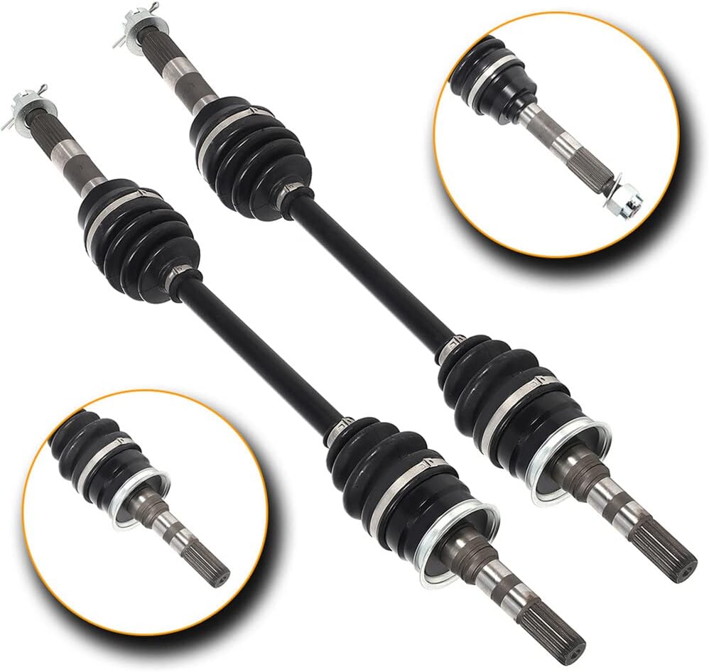 SCITOO CV Axle Shaft Assembly Front Left Right for Kawasaki Mule 2510 1998-2002,for Kawasaki Mule 3010 2001-2008,for Kawasaki Mule 4010 2009-2018,for Kawasaki Mule 4010 Trans 2015-2018 59266-0034 2PCS