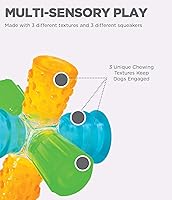 Vista 5 de Outward Hound Triple Jack Interactive Multi-Squeak Dog Toy