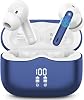 Wireless Earbuds, Bluetooth 5.4 Headphones in Ear with HiFi Stereo Deep Bass, 4 ENC Noise Cancelling Mic Wireless Earphones 40H Playtime, Bluetooth Earbuds Dual LED Display, IP7 Waterproof, Blue
