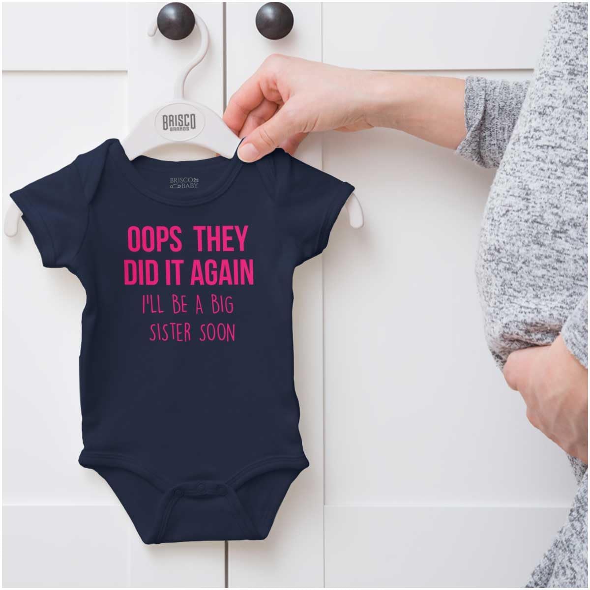 Brisco Brands Oops They Did It Again Im A Big Sis Baby Bodysuit Jumper Girls