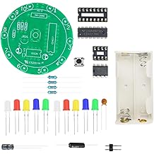 Kit with Bettery Box | Electronic Lucky Rotary Kit Shake Up Lucky Draw Fun DIY Electronics Making Electronic Hobbyist Starter Kit High for Electronic Component