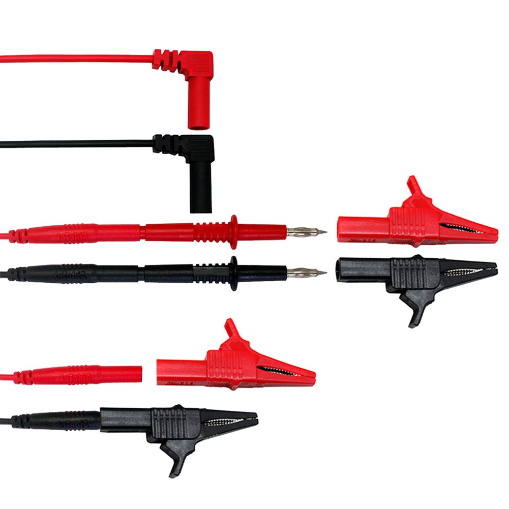 AideTek Automotive Test Lead Insulation Piercing Test Clip Crocodile Clips up to 32A TLP20168