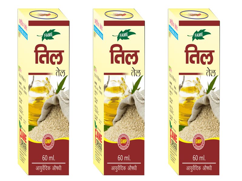 VRT HERBAL Til 30 ML Pack of 3 - Use For Hair & Skin Care | May also use for pooja and god worship (B0C3M6PRLV) Amazon Price History, Amazon Price Tracker