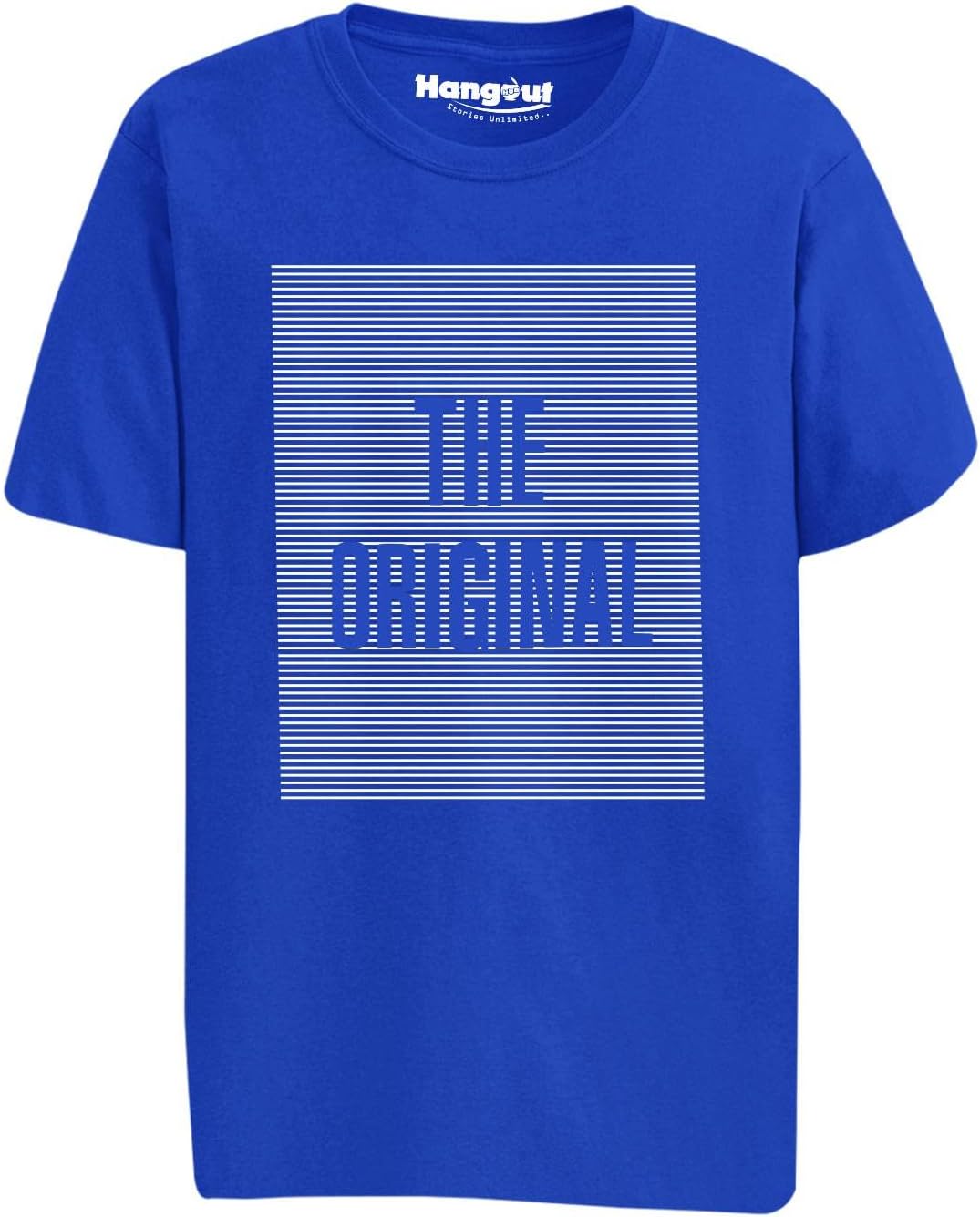 Hangout HubMen's Boy's Round Neck T-Shirt-The Orginal The Remix Printed-Blue Color-Family Dad Son Combo Tees