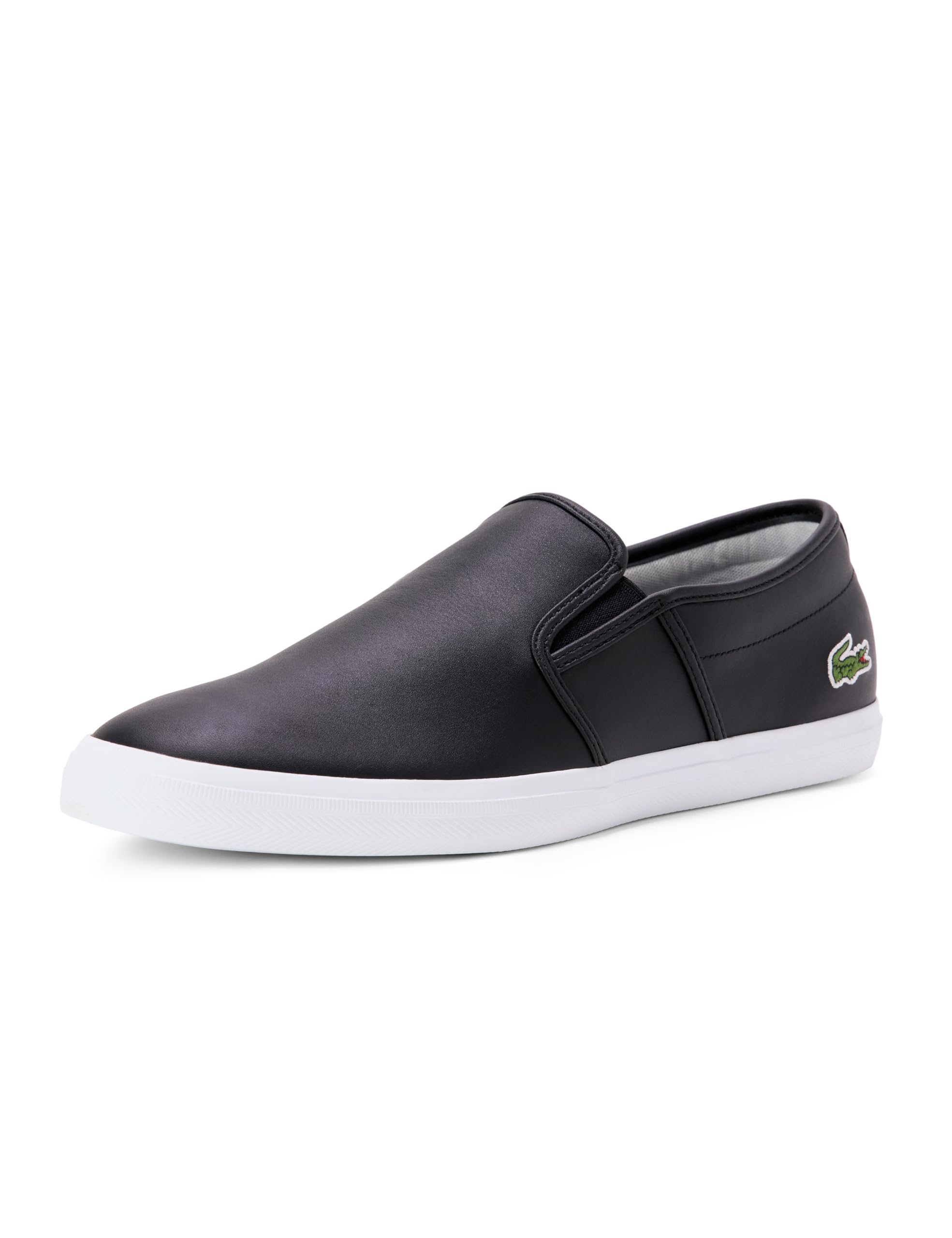 

                                                    Lacoste Men's Tatalya Leather Slip On, Black & Whi
