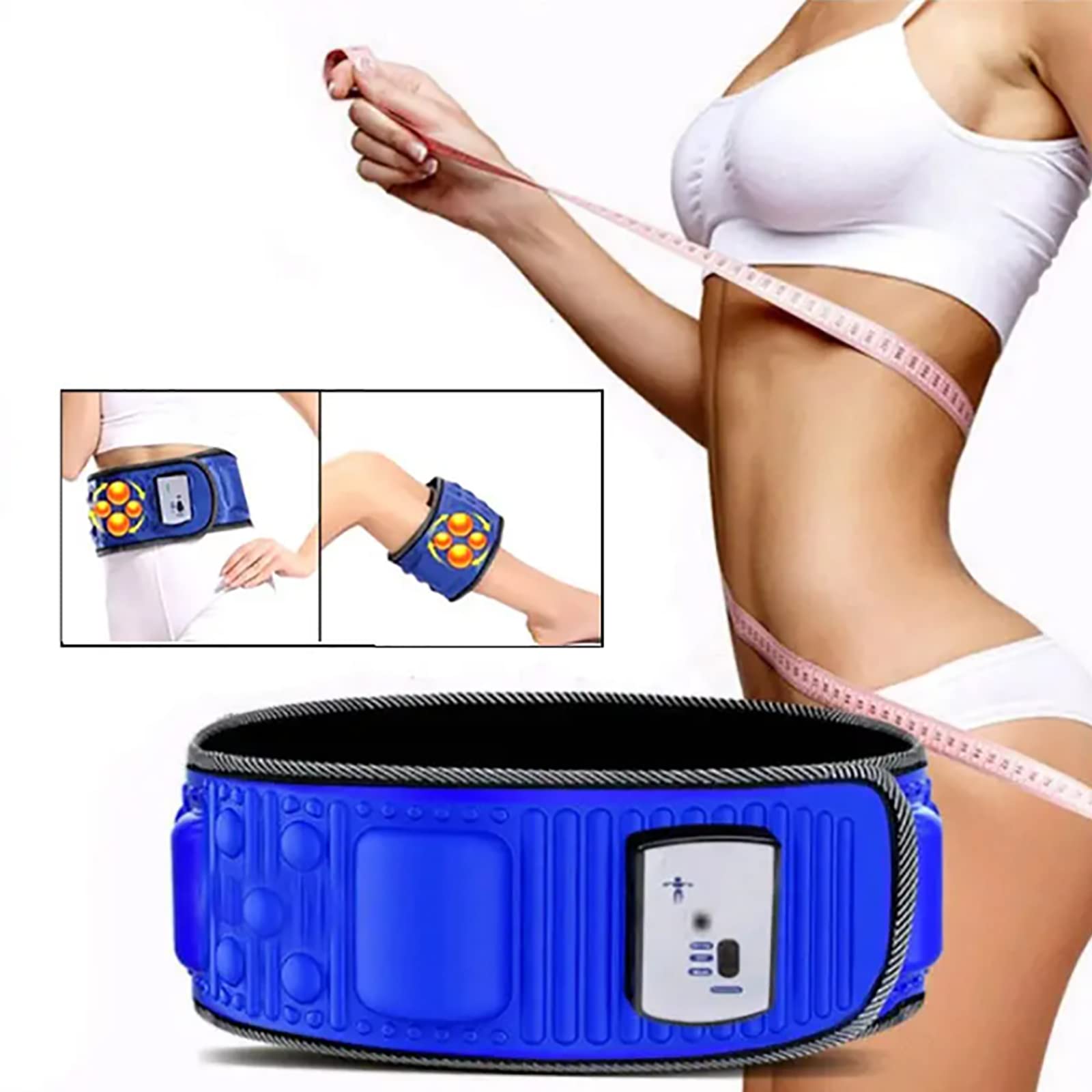 Lose Weight Shake Belt, Weight Exercise Massage Vibration Slimming Magnet Belt Fat Burning Belt, Electric Belly Fat Burner, 2 Biegi Prędkość Regulowana, Dla Mężczyzn I Kobiet