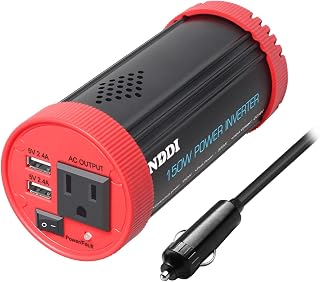 NDDI 150W Car Power Inverter DC 12V to 110V AC Car Converter with One AC Outlet  - Compare price