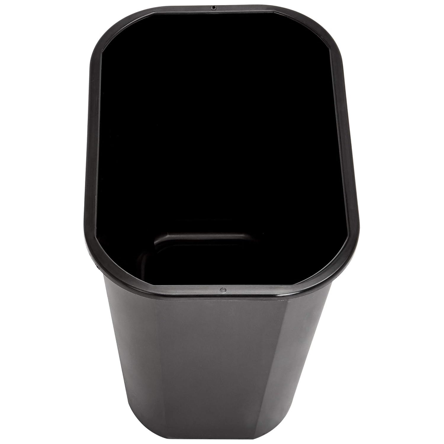 Amazon Basics 3 Gallon Plastic Commercial Trash Waste Basket, Black, 4-Pack - WMG-00046